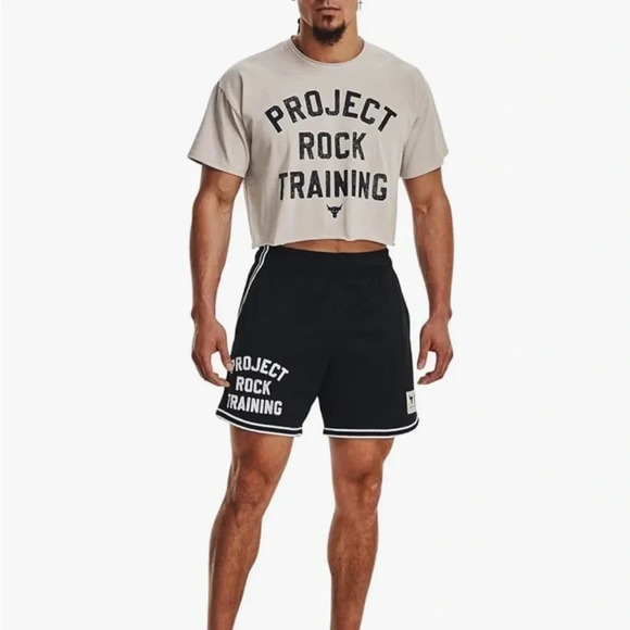 Under Armour Men's Project Rock Heavyweight Cutoff T-Shirt Size M NEW - Picture 3 of 10